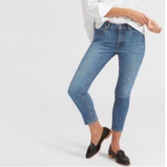 Everlane Skinny High Rise Ankle Jeans Size 27 - Picture 7 of 7